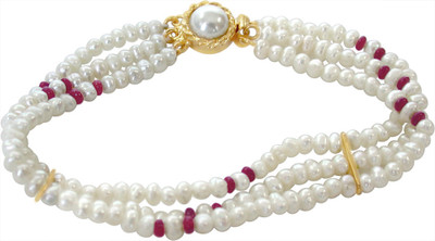 46% OFF on Surat Diamond Pearl Ruby Metal Ruby, Pearl Bracelet 46% OFF on Surat Diamond Pearl Ruby Metal Ruby, Pearl Bracelet