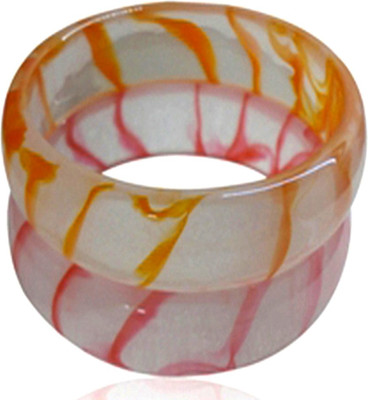 82% OFF on Mischika Laminated Print Resin Bangle Pack of 2