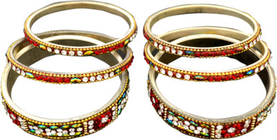 19% OFF on DFR Ethnic Diva Alloy Bangle Set Pack of 6 19% OFF on DFR Ethnic Diva Alloy Bangle Set Pack of 6