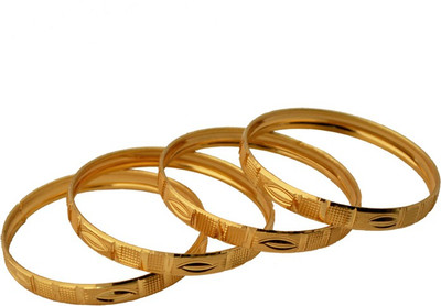 54% OFF on Czar Shine Brass Bangle Set Pack of 4 54% OFF on Czar Shine Brass Bangle Set Pack of 4