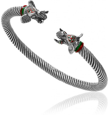 35% OFF on Taraash Elephant Face Sterling Silver Kada