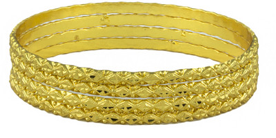 61% OFF on R18Jewels-Fashion&U Fabulous Metal Bangle Set Pack of 4