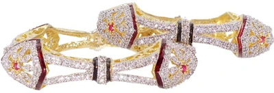 39% OFF on Anjan Stunning Alloy Bangle Set Pack of 2