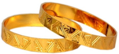 53% OFF on Pourni Brass Bangle Pack of 2