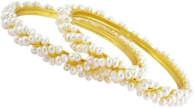 27% OFF on Amarsons Pearls Alloy Bangle Pack of 2 27% OFF on Amarsons Pearls Alloy Bangle Pack of 2