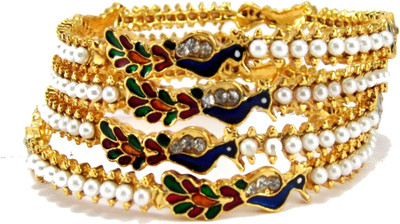 50% OFF on Aria Alloy Cubic Zirconia 18K Rose Gold Plated 18 Bangle Set Pack of 4 50% OFF on Aria Alloy Cubic Zirconia 18K Rose Gold Plated 18 Bangle Set Pack of 4