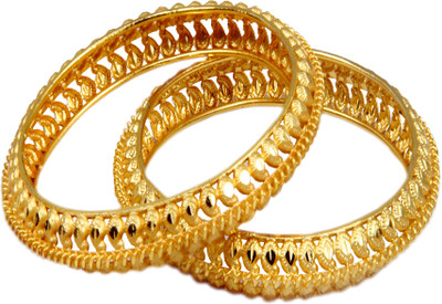 50% OFF on Pourni Brass Bangle Pack of 2