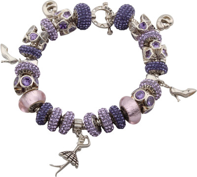 Bracialeto CZ Purple Silver Bracelet