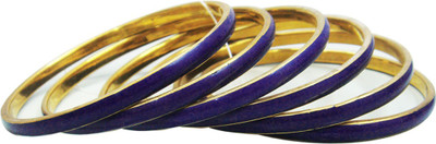 7% OFF on Decor Tattva Inc. Contemporary Style Brass Brass Plated Bangle Set Pack of 6