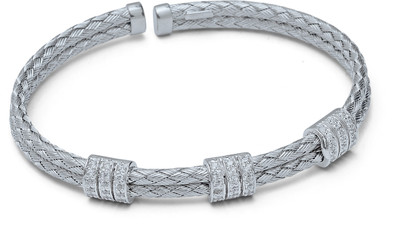 32% OFF on Silver Zing Silver Zircon? Sterling Silver Plated Kada 32% OFF on Silver Zing Silver Zircon? Sterling Silver Plated Kada