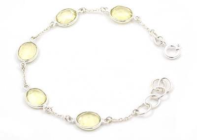 72% OFF on Style A Bit Fabgems Sterling Silver Topaz Sterling Silver Plated Bracelet