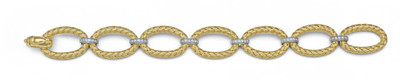 Silver Zing Silver Zircon? Yellow Gold Plated Bracelet Silver Zing Silver Zircon? Yellow Gold Plated Bracelet