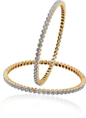 48% OFF on Moksh Jewels Alloy Zircon Copper Plated Bangle Set Pack of 2 48% OFF on Moksh Jewels Alloy Zircon Copper Plated Bangle Set Pack of 2
