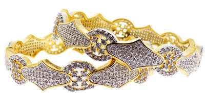 45% OFF on Aabhushan Jewels Alloy Cubic Zirconia Rhodium Plated Bangle Set Pack of 2 45% OFF on Aabhushan Jewels Alloy Cubic Zirconia Rhodium Plated Bangle Set Pack of 2