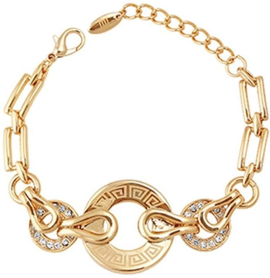 54% OFF on Ivory Tag Sparkle Up Brass 14K Yellow Gold Plated 14 Bracelet