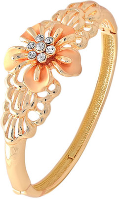 60% OFF on KBK Jewels Alloy Cubic Zirconia 18K Yellow Gold Bracelet