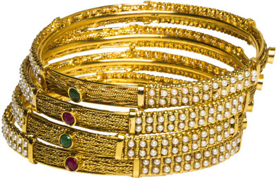 33% OFF on Joyas Trendy Look Copper Bangle Set Pack of 4