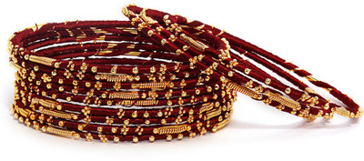 20% OFF on Bindhani Gold Plated Brass Yellow Gold Plated Bangle Set Pack of 12