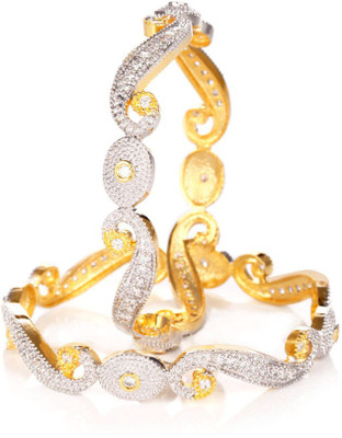 73% OFF on Jewels Galaxy bgn1081 Alloy Bangle Pack of 2