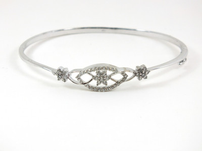 25% OFF on Aina Sterling Silver Cubic Zirconia Rhodium Plated Bracelet 25% OFF on Aina Sterling Silver Cubic Zirconia Rhodium Plated Bracelet