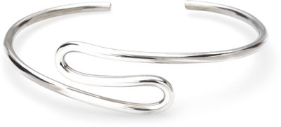 28% OFF on Exoctic Silver Anathi Silver Cubic Zirconia, Swarovski Crystal Rhodium Plated Cuff