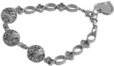 17% OFF on Siyora Brass Cubic Zirconia Rhodium Bracelet