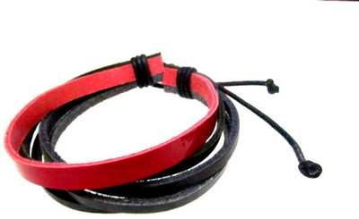 64% OFF on Pllanet Gold Stylish Leather Bracelet