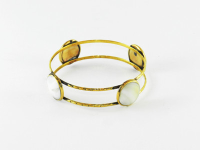 Junk Stone Brass 9 Bangle Junk Stone Brass 9 Bangle