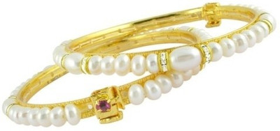 42% OFF on Amarsons Pearls Alloy Bangle Pack of 2 42% OFF on Amarsons Pearls Alloy Bangle Pack of 2
