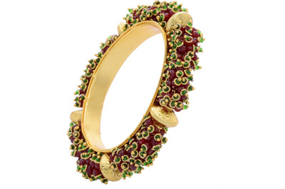 78% OFF on Prisha Elegant Alloy 18K Yellow Gold Plated Bangle