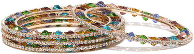 55% OFF on Bindhani Just Like Diamonds Alloy Cubic Zirconia Bangle Set Pack of 4 55% OFF on Bindhani Just Like Diamonds Alloy Cubic Zirconia Bangle Set Pack of 4