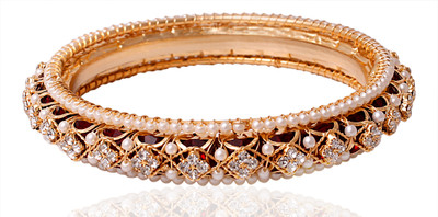 Sharnam Art Stone Ring Bangle
