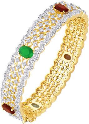 53% OFF on Moksh Jewels Alloy Zircon Copper Plated Bangle 53% OFF on Moksh Jewels Alloy Zircon Copper Plated Bangle
