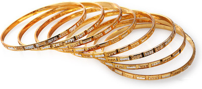 60% OFF on Mrigya MB-132 Alloy, Metal Bangle Set Pack of 8