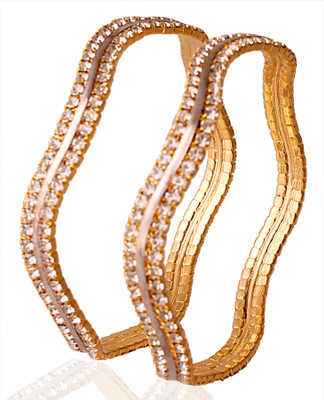 Sharnam Art Stone Bangle Set Pack of 2