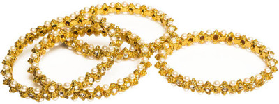 33% OFF on Joyas Stylish Look Brass Bangle Set Pack of 4