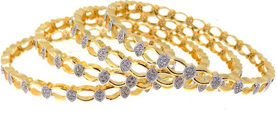 40% OFF on Aabhushan Jewels Fashion Alloy Cubic Zirconia Bangle Set Pack of 4 40% OFF on Aabhushan Jewels Fashion Alloy Cubic Zirconia Bangle Set Pack of 4