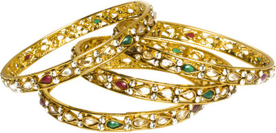 33% OFF on Joyas Trendy Look Copper Bangle Set Pack of 4