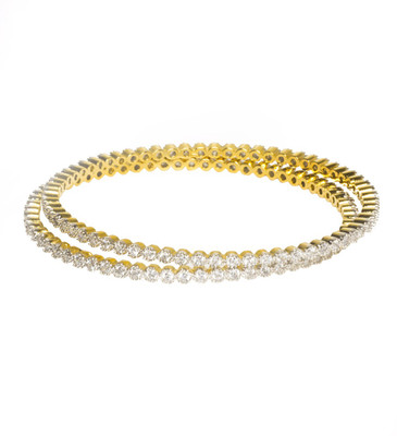 33% OFF on Joyas All Occasion Wear Brass Bangle Set Pack of 2