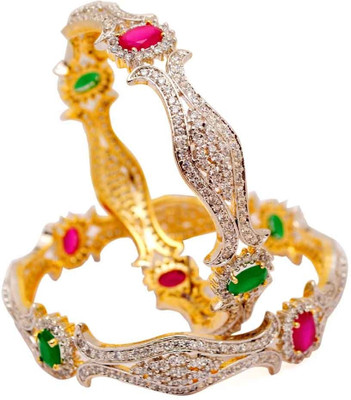 36% OFF on Jwells & More Alloy Bangle Set Pack of 2