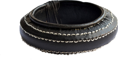 76% OFF on Cuero Black LC-293 Leather Bracelet