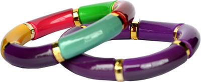 33% OFF on Aarti Collections Multicolor Purple Combo Plastic Bangle