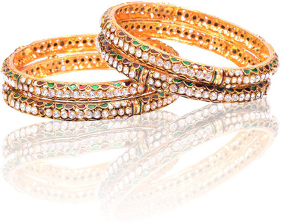 44% OFF on Rubera Edgy Alloy Cubic Zirconia Bangle Set Pack of 4 44% OFF on Rubera Edgy Alloy Cubic Zirconia Bangle Set Pack of 4