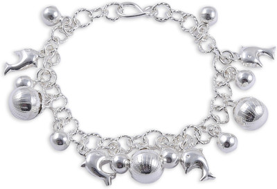 28% OFF on Jisha Sterling Silver Charm Bracelet