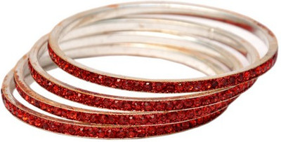 70% OFF on JaipurforYou Channel Setted Alloy Bangle Set Pack of 4