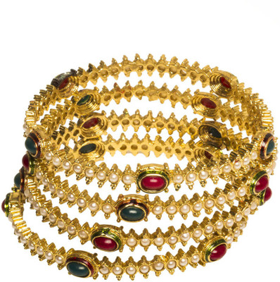 33% OFF on Joyas Stylish Look Brass Bangle Set Pack of 4 33% OFF on Joyas Stylish Look Brass Bangle Set Pack of 4