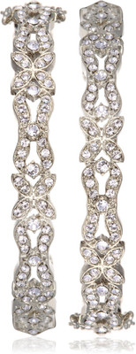 32% OFF on Eclat 313035R Brass Rhodium Plated Bangle Pack of 2