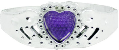 50% OFF on Angel Glitter Queen Of My Purple Heart Acrylic, Metal Bracelet