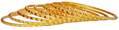 55% OFF on Pourni Brass Bangle Set Pack of 8