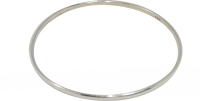 Sukhmani Sterling Silver Plain Bangle-BR 5850 Silver Bangle